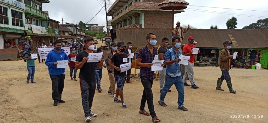 UKHRUL PMGKAY ROW: Upper Hungpung residents rally in support of JAC's charter of demands 3 IMG 20200909 122917 1