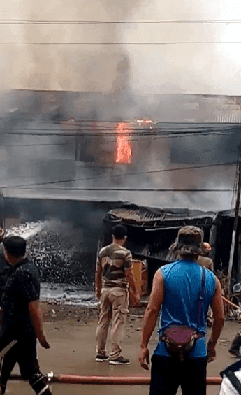 Fire breaks out at Wangkhei Keithel Imphal 1 image 5