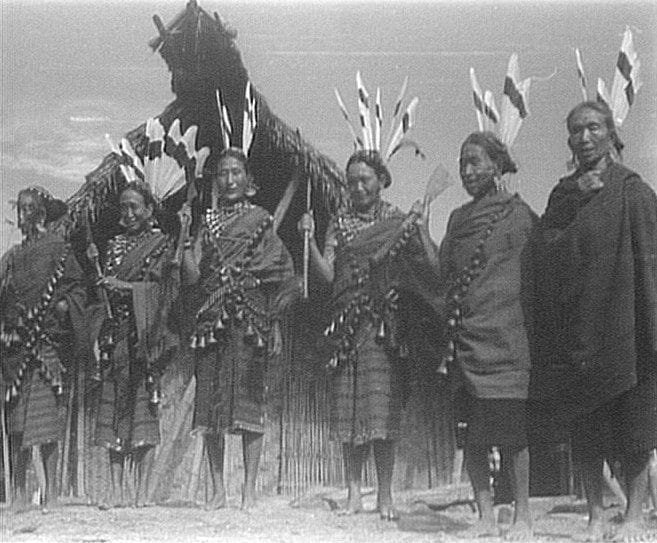 Feast of Merit at Ungma (Ao Naga village) 1947 2 16