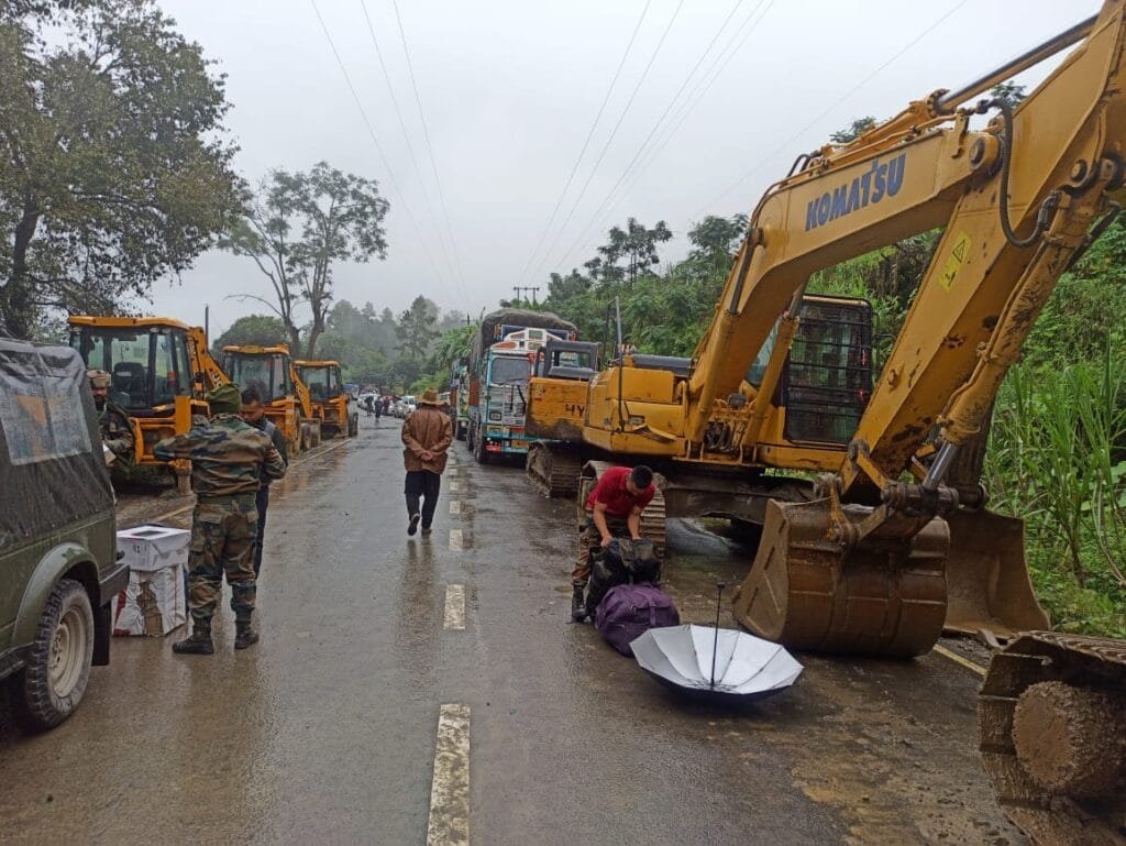 Massive landslide totally cuts off NH-2 in Senapati District 2 WhatsApp Image 2020 10 24 at 11.34.32 AM 1