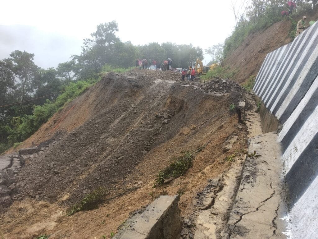 Massive landslide totally cuts off NH-2 in Senapati District 4 WhatsApp Image 2020 10 24 at 11.34.33 AM 1