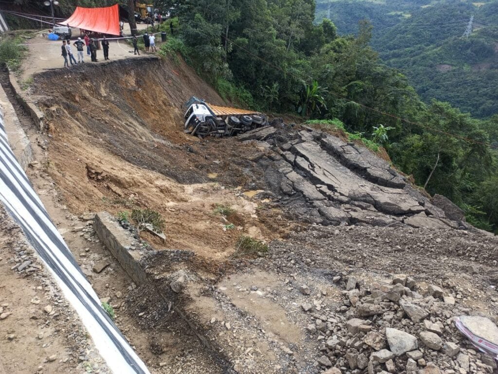 Minister Dikho inspects landslide affected site: Restoration work begins 5 WhatsApp Image 2020 10 25 at 8.53.33 PM 1