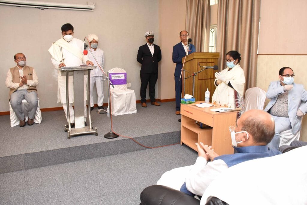 Four newly elected MLAs take oath as members of Manipur Assembly 2 MLA two