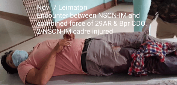 Two cadres of NSCN-IM injured in gunfight with combined force of 29 AR - Bishanpur CDO 1 Nscn im 2