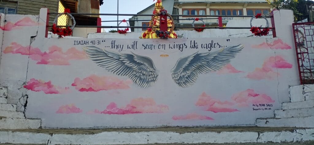Ukhrul Town Beautification by young SALIS artists 3 IMG 20201212 153406