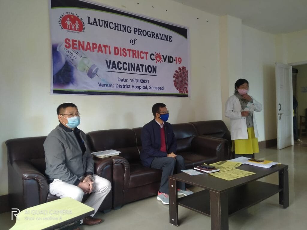 Senapati District launches COVID-19 vaccination at District hospital 2 WhatsApp Image 2021 01 16 at 12.14.11 PM