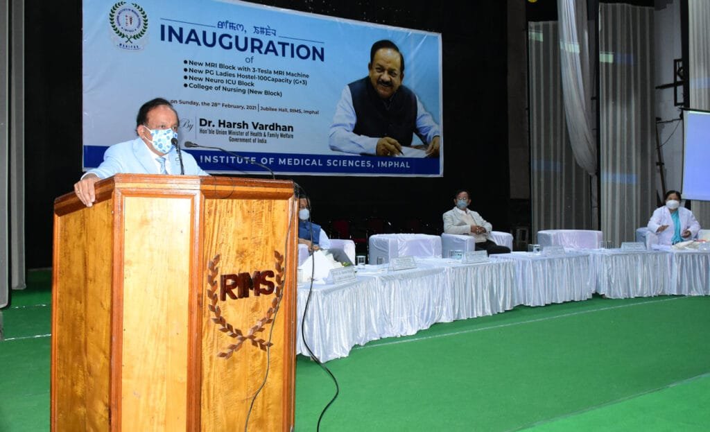 Dr Harsh Vardhan, Union Minister in Imphal, assures boost in health sector 5 UN 6