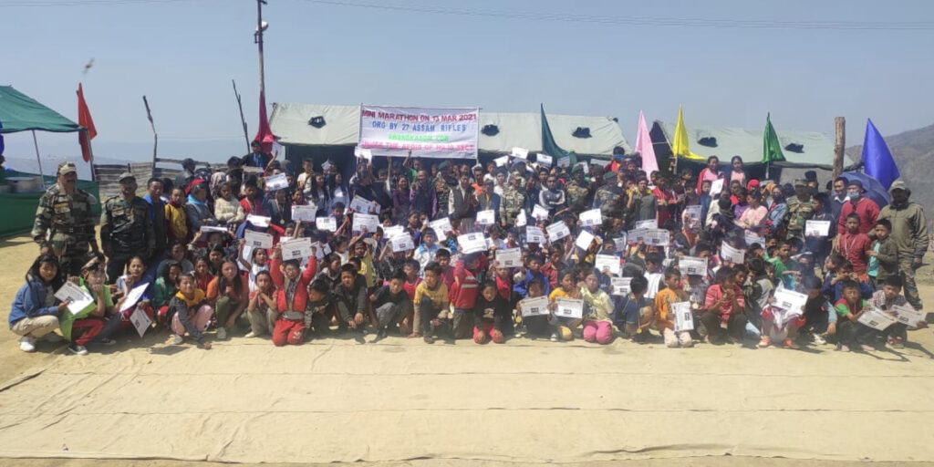 27 AR organises Mini Marathon under ‘Fit India Movement’ at Ngahui 1 43CF84EE 5A20 4F15 A1C9 DCF3792E0AD3