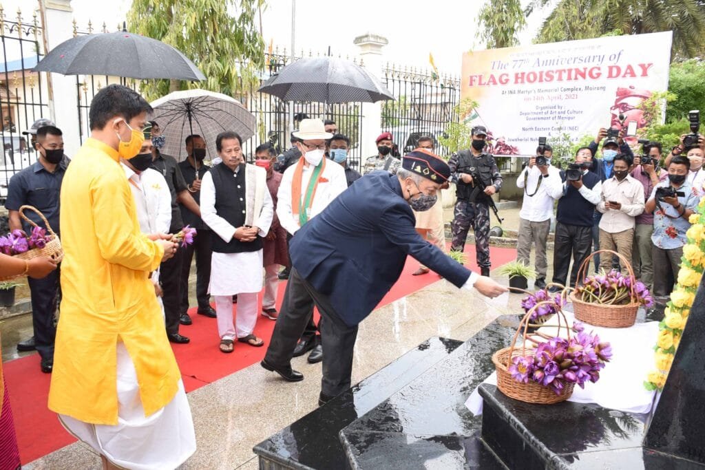 77th Anniversary of Flag Hoisting Day observed at INA Martyr's Memorial Complex, Moirang 13 DSC 2519