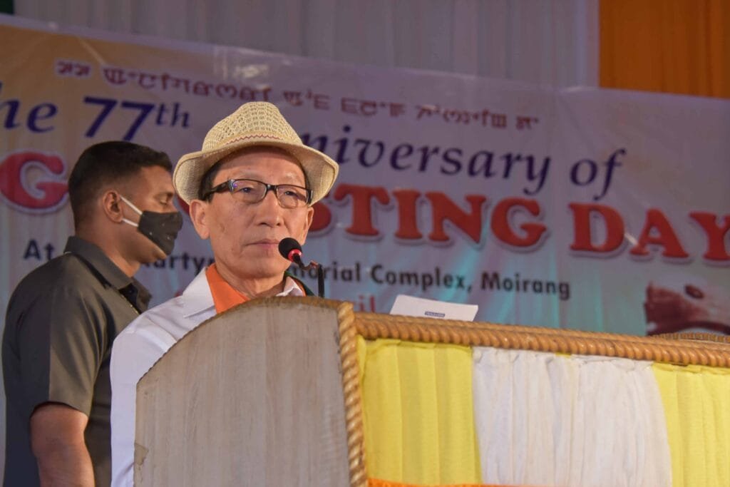 77th Anniversary of Flag Hoisting Day observed at INA Martyr's Memorial Complex, Moirang 4 DSC 2786