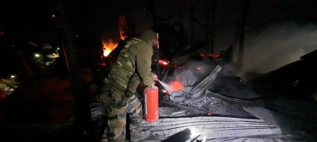 Assam Rifles assist in averting Major Fire in Ukhrul 2 WhatsApp Image 2021 04 25 at 10.13.11 PM