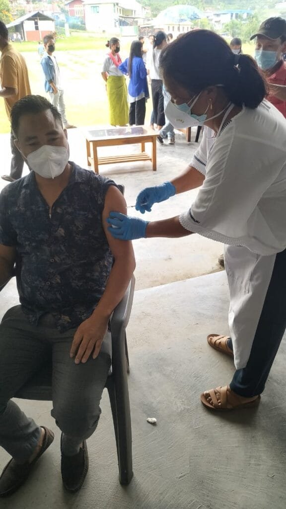 Maram Centre village aims to vaccinate all; Aims for 100% vaccination 3 WhatsApp Image 2021 06 09 at 11.53.39 AM 1