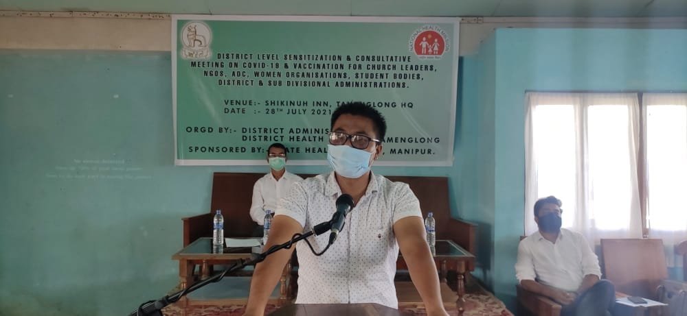 COVID-19 Vaccination, Sensitisation & Consultative meeting held in Tamenglong 4 WhatsApp Image 2021 07 28 at 1.33.51 PM