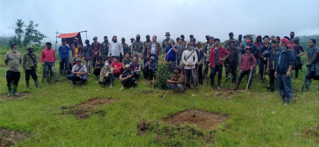 Assam Rifles Organises joint Mega Tree Plantation Drive at Shirui Peak in Ukhrul District 2 FR