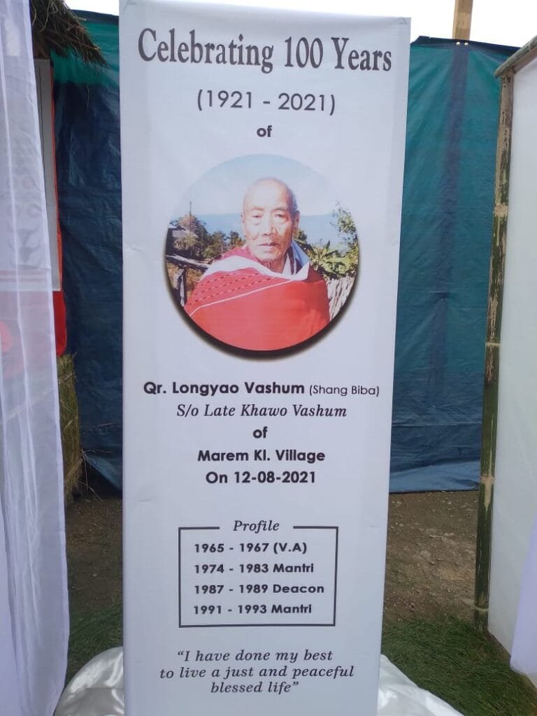 Qr. Longyao Vashum of Marem Village Celebrates 100 years 3 WhatsApp Image 2021 08 12 at 3.30.38 PM 1