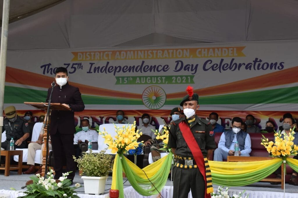 75th Independence Day celebrated in Chandel 2 WhatsApp Image 2021 08 15 at 12.37.15 PM