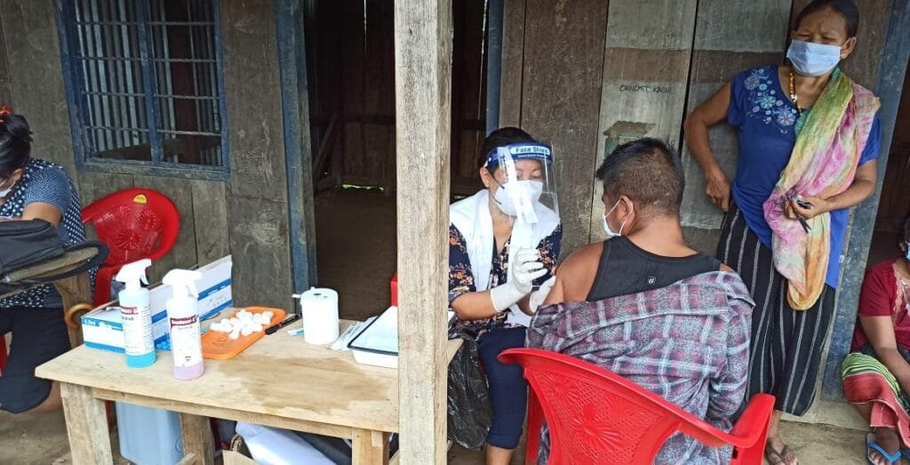 Unmotorable remotest parts of Noney District receives Vaccination and Health check-up 3 WhatsApp Image 2021 08 26 at 10.11.29 PM
