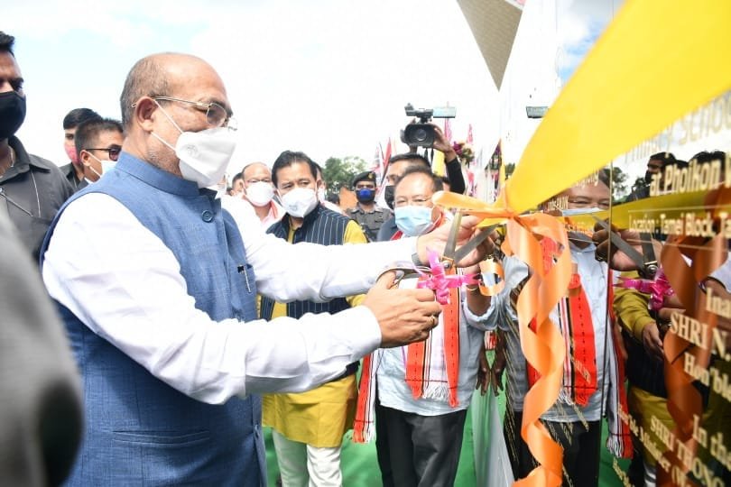 CM N Biren Renames Kaimai Railway Station to Rani Gaidinliu Railway Station; Various Projects Inaugurated in Tamenglong and Noney Districts 1 WhatsApp Image 2021 09 22 at 8.54.05 PM