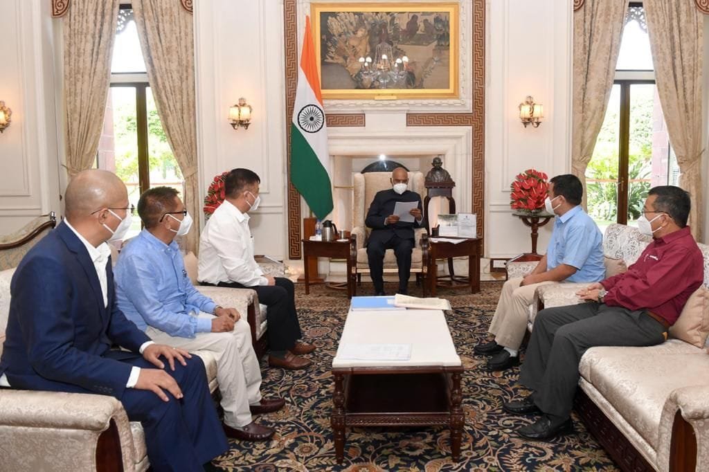 Manipur Tribal Representatives of HAC Calls upon President Ram Nath Kovind 3 WhatsApp Image 2021 10 05 at 2.16.14 PM