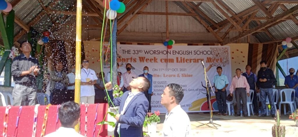 Engineer Wungpam Raikhan Flags off 33th Worshon English School Sports Week cum Literary Meet 2 WhatsApp Image 2021 10 12 at 12.38.18 PM