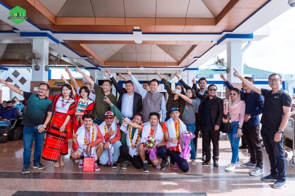 Adonis Khariksing Tangpu, National MTB Champion Felicitated 5 Adonis Airport