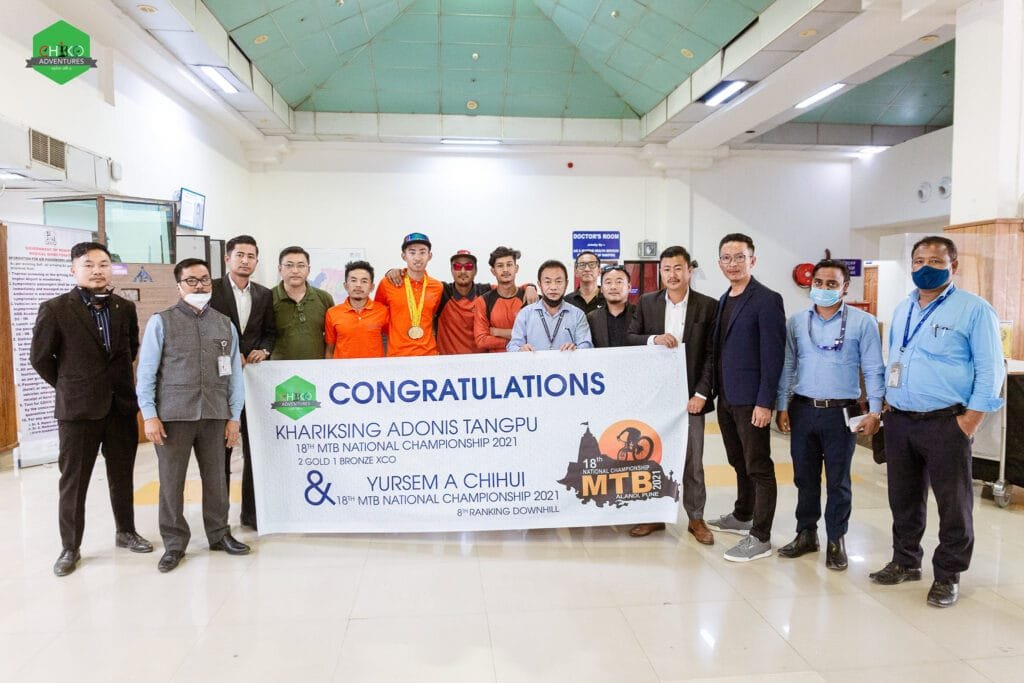Adonis Khariksing Tangpu, National MTB Champion Felicitated 3 Adonis MTB