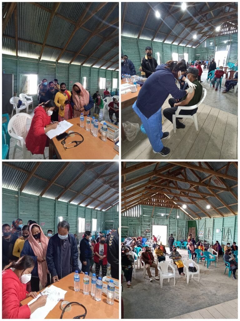 With just 25% Vaccination rate in Ukhrul, AWID organizes awareness campaign on Covid-19, Vaccination camp 2 Awareness campaign on Covid 19 2