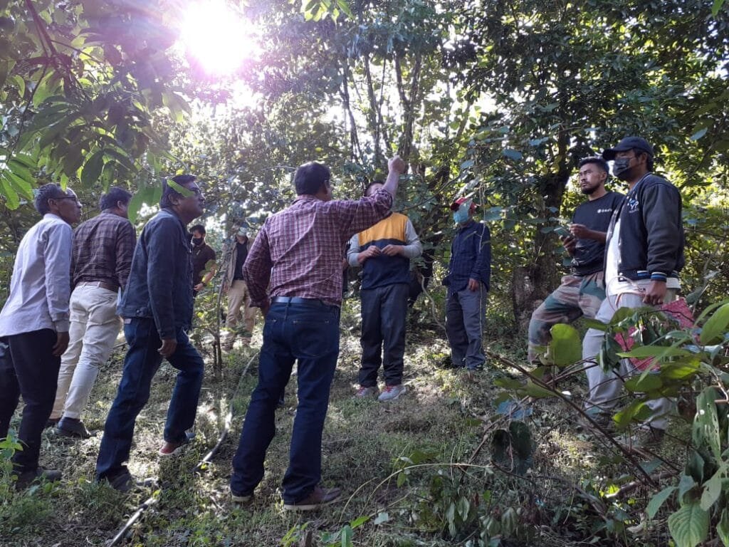 NEC Project Implemented by ICAR, Manipur Centre/KVK, Ukhrul, NEH Region Inspects at Ramvaa, Hungpung 5 NEC visit Ramvaa and Hungpung 2