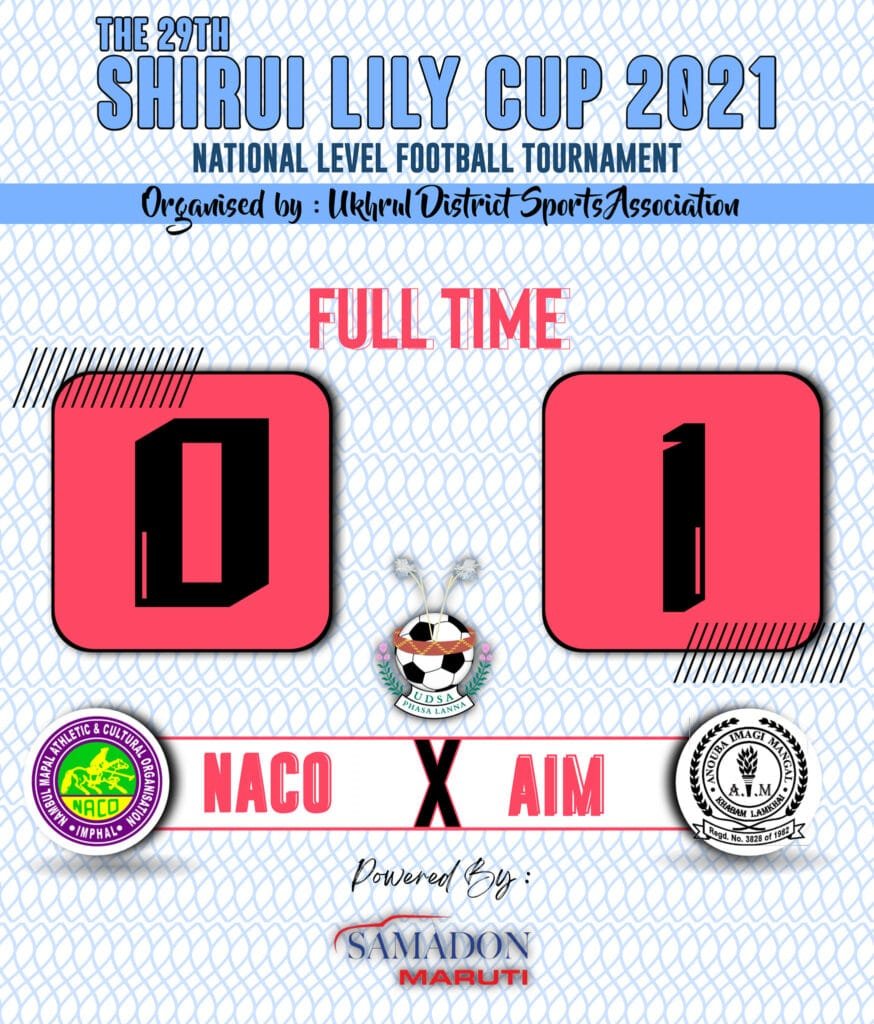 AIM beats NACO 1-0, Advances to semi-finals 2 Shirui Lily Cup 2021