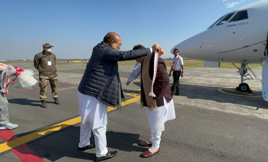 JP Nadda hails Manipur CM N Biren's Govt, says peace restored in the State 2 BJP president JP Nadda arrived in Imphal on a few hours visit in Manipur on Thursday 3
