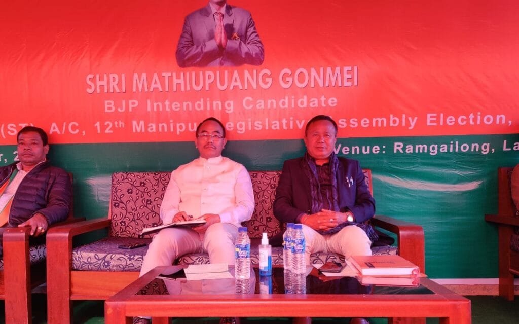 Blessing cum declaration ceremony of Mathiupuang Gonmei, intending BJP candidate 54-Nungba (ST) A/C held 2 Mathiupuang Gonmei 54 Nungba AC