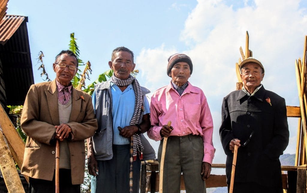 Vareishum Kamkara, the man who pastored 10 churches over 50 years in the Northern Tangkhul region 2 Pastor Vareishum Kamkara at Ngahui