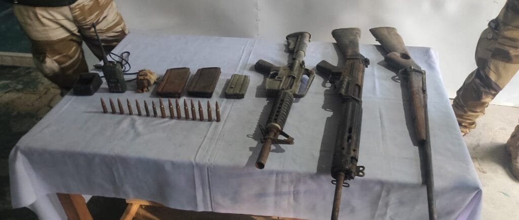 Security beefed up in Manipur ahead of R-Day, election; Cache of arms, ammunition recovered 2 Cache of arms and ammunition recovered by joint team of police commandos and AR in Bishnupur district on Tuesday 1