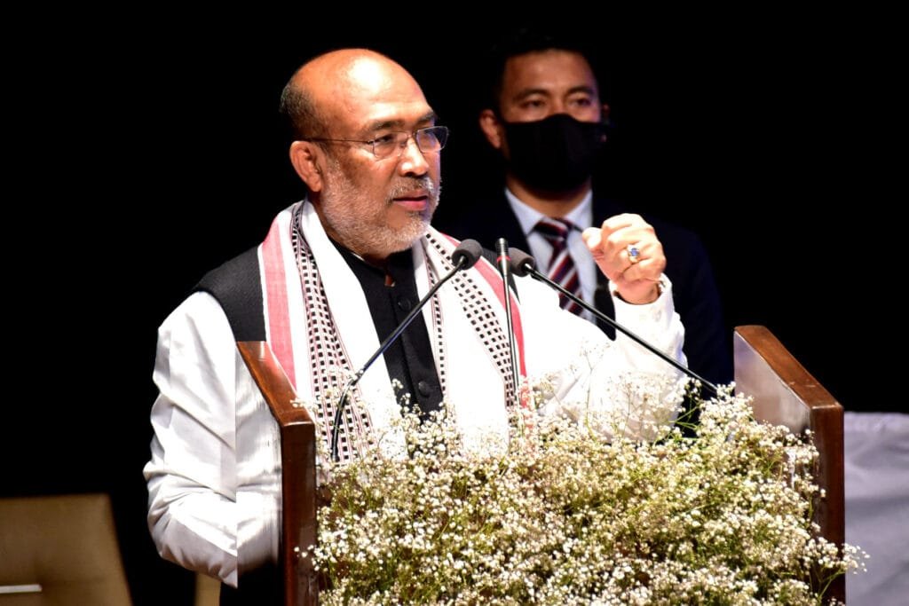 Manipur: Amit Shah inaugurates, lays foundation stones worth ₹ 2450 cr for 29 development projects 3 N Biren Singh