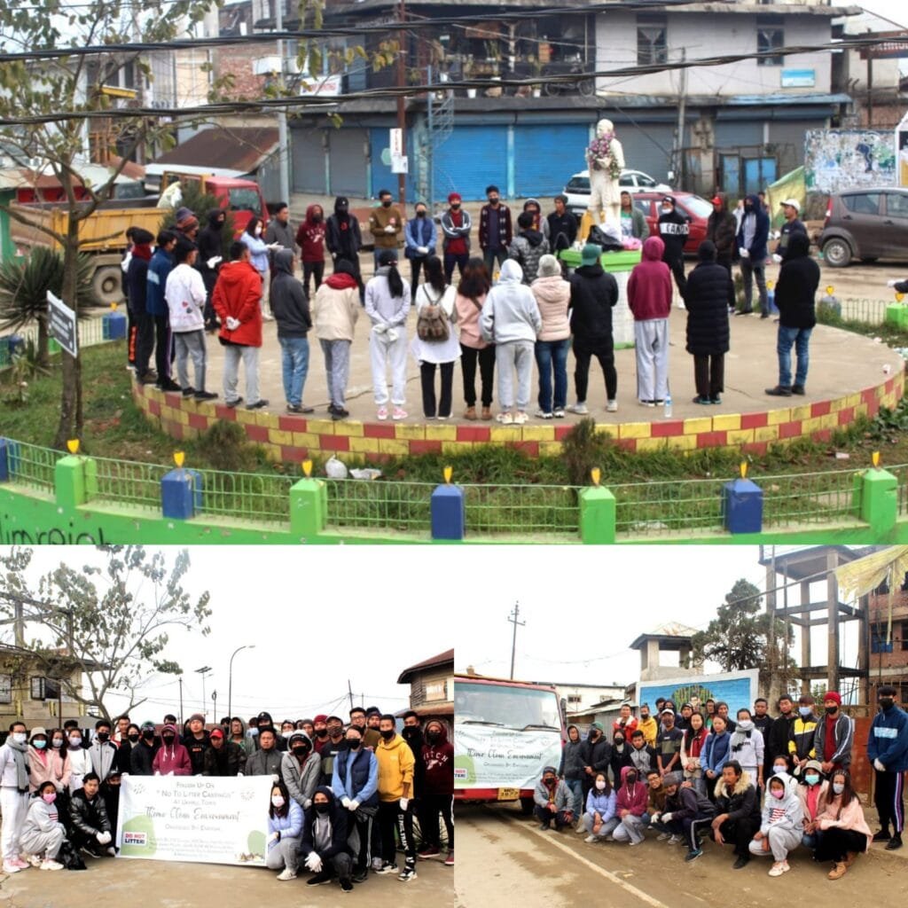 ENFOGAL organises town clean-up drive, ADC pitch in 2 Ukhrul