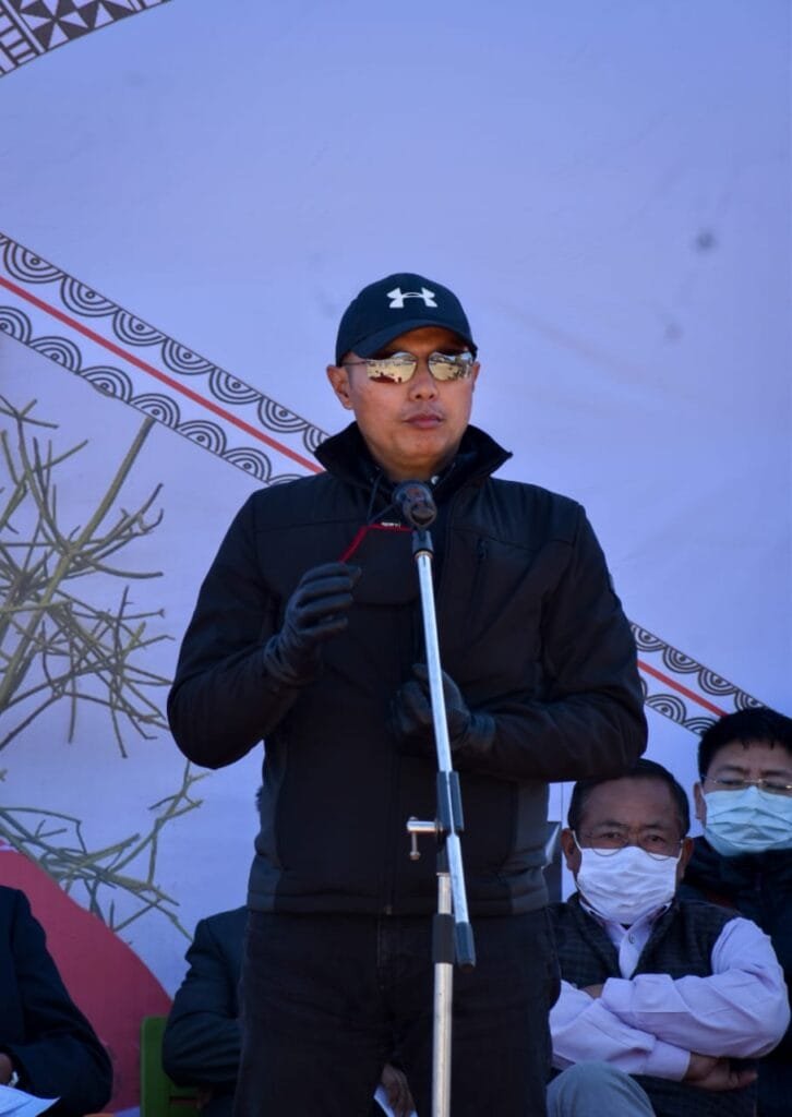 Sword Vashum of INC hold flag hoisting event to kick off campaign at Talui village 3 Alfred A