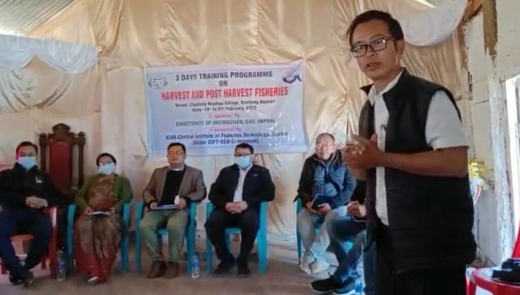 Three-day training on fishery farming organised at Chadong village 2 Mapithel Newgen farmers 3