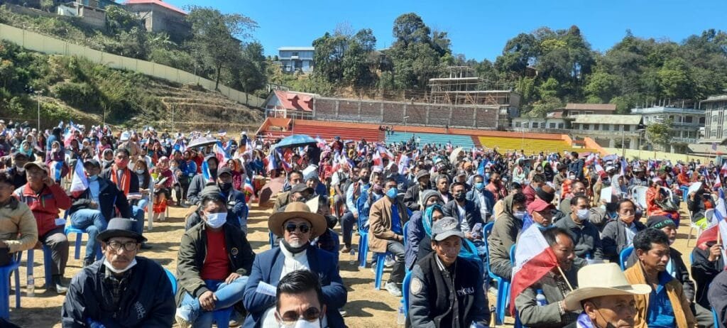 NPF election campaign meeting held at Tamenglong 2 Tamenglong 1