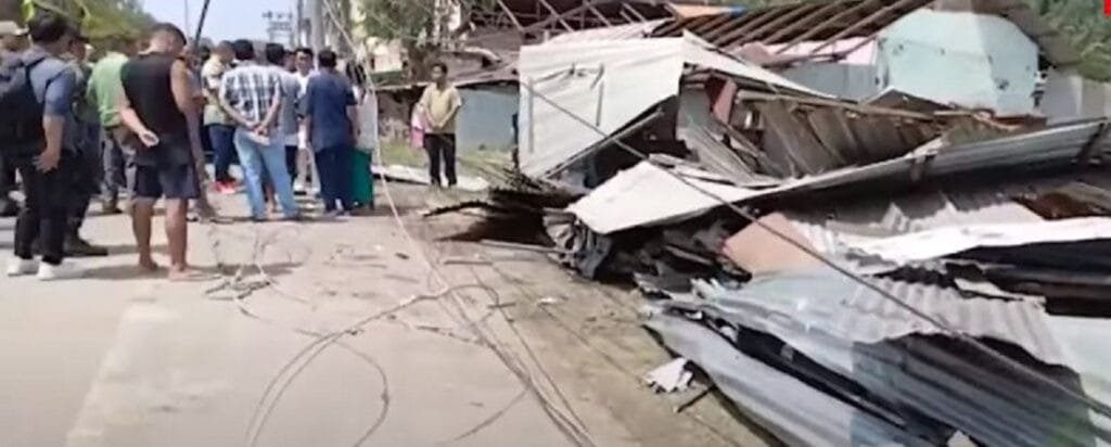 Storm wreaks havoc in parts of Manipur 1 Roofs of houses blown off by powerful storm lashed across Manipur on Tuesday night 1