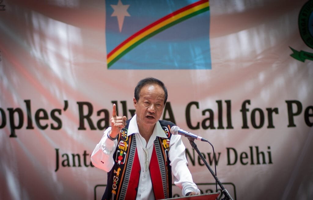 Nagas hold sit-in at Jantar Mantar; Reminds GoI to honour its political commitment 2 WMM09540