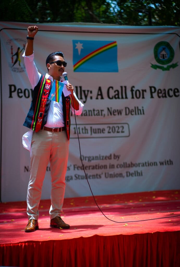 Nagas hold sit-in at Jantar Mantar; Reminds GoI to honour its political commitment 4 WMM09677