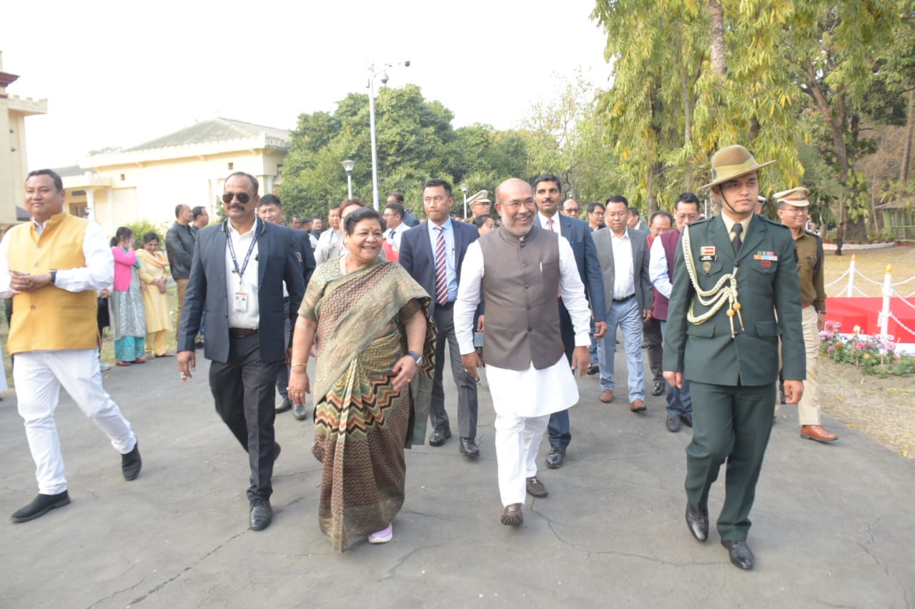 Manipur Governor Designate Anusuiya Uikey Arrives In Imphal; Swearing ...