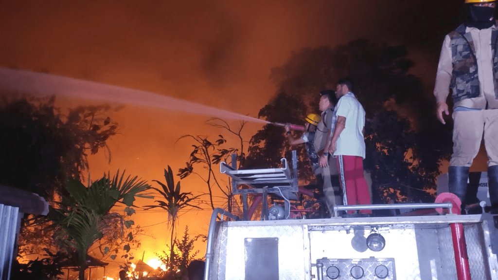 Fire destroys at least 17 houses in Kanan Veng Imphal