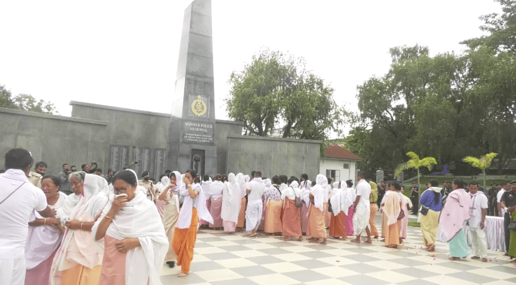 Tribute paid to 6th Manipur Rifles jawan Lt Tourangbam Rishikumar 1 Manipur rifles killed imphal