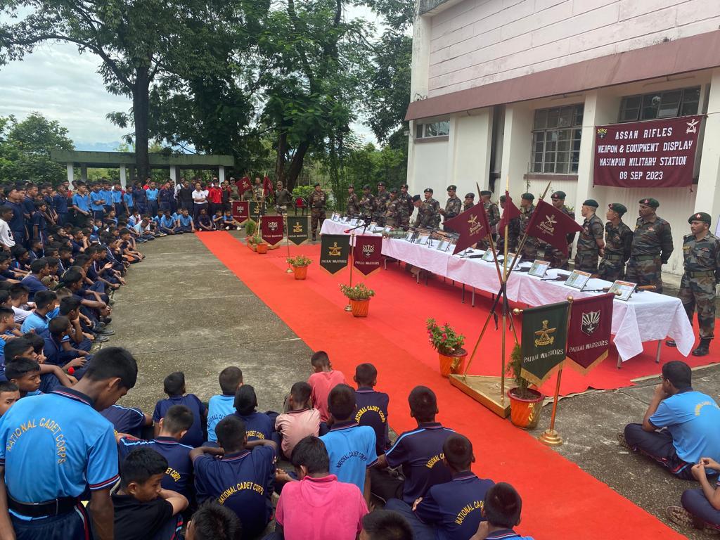 Assam Rifles Organised Weapon And Equipment Display For NCC Cadets In ...