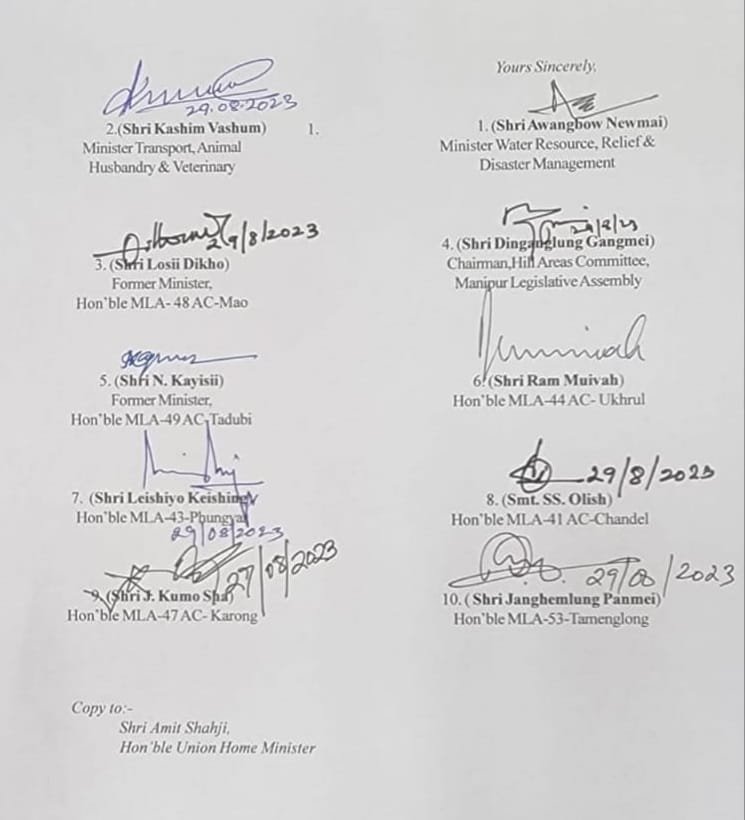 10 Naga Legislators appealed PM Modi over Manipur Unrest amidst Indo-Naga Talks 1 Naga MLAs Manipur state