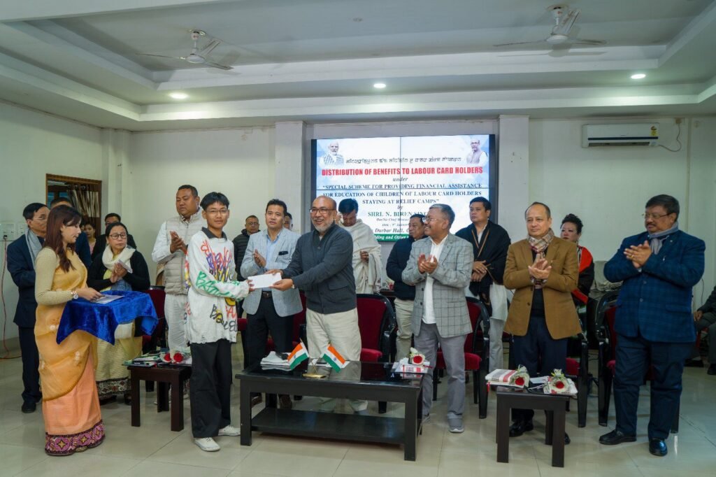 Chief Minister Distributes Financial Assistance to Labour Card Holders in Relief Camps