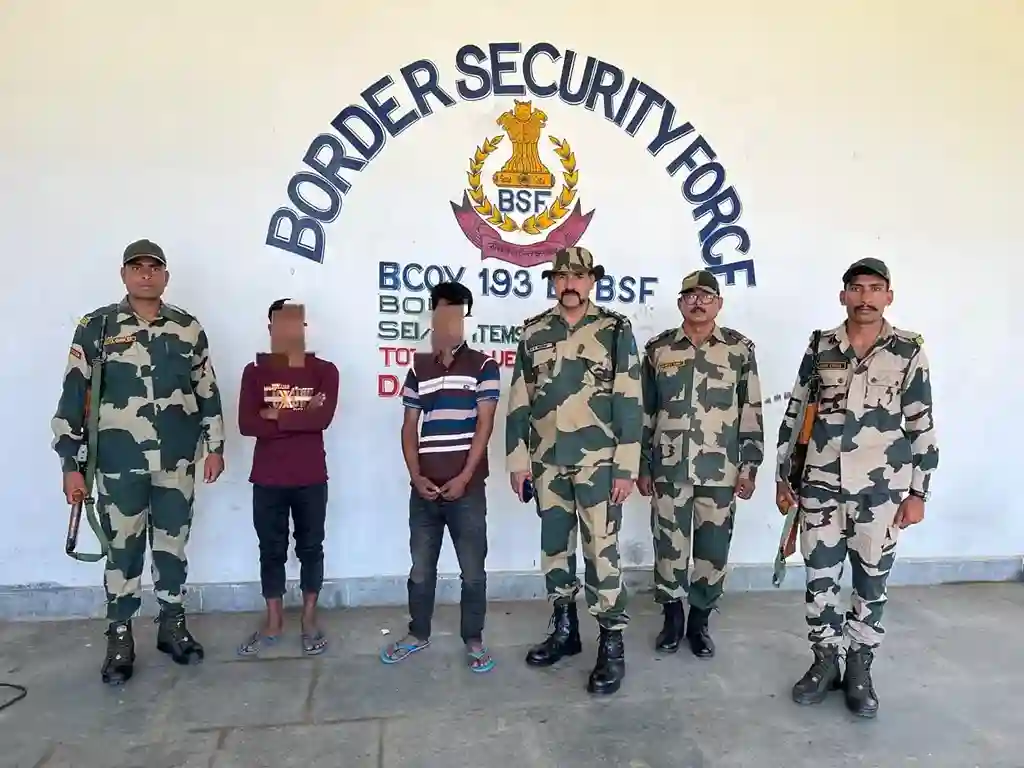 BSF Nabs 5 Bangladeshis in Meghalaya Border Bust