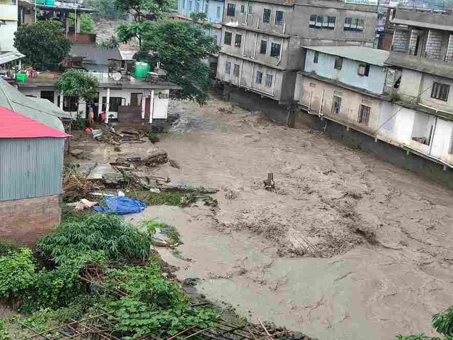 Flash Flood Affects More Than 1000 Households Senapati Reels Under Darkness